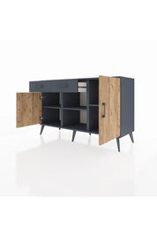 Kronos Konsol 3 Raflı 2 Çekmeceli 3 Kapaklı 132x59x83 - S606M025V11C