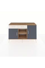 Kronos Konsol 3 Raflı 2 Çekmeceli 3 Kapaklı 132x59x83