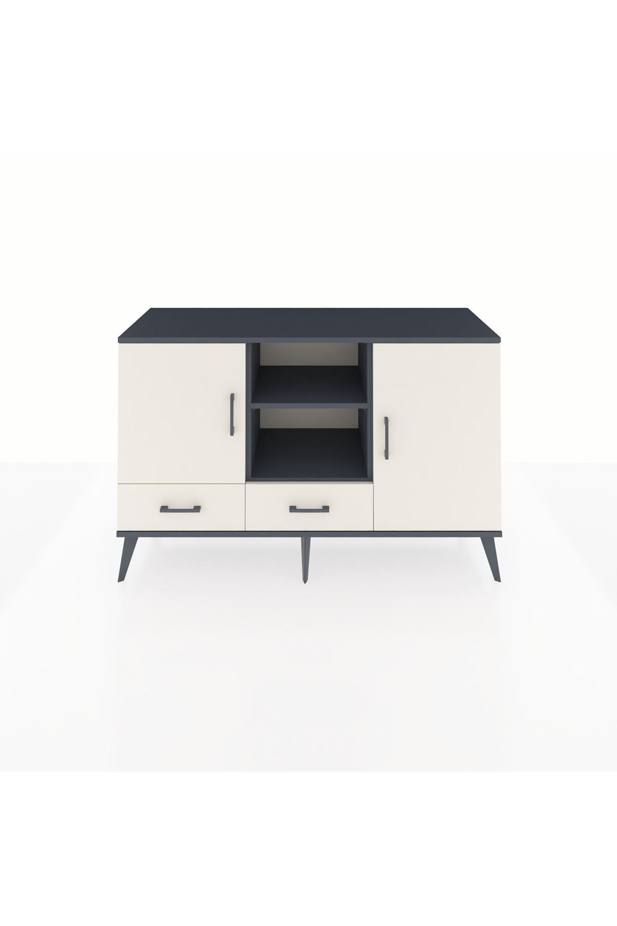Kronos Konsol 5 Raflı 2 Çekmeceli 3 Kapaklı 132x59x83 - S606M026V13C