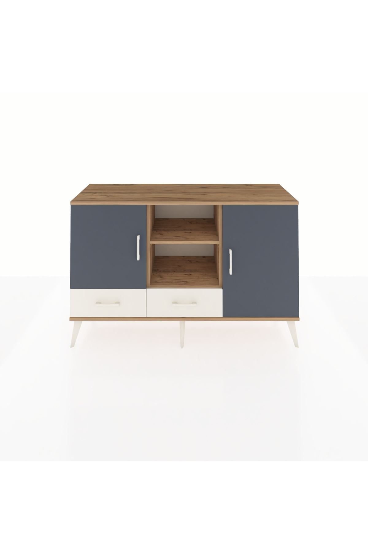 Kronos Konsol 5 Raflı 2 Çekmeceli 3 Kapaklı 132x59x83 - S606M026V25C