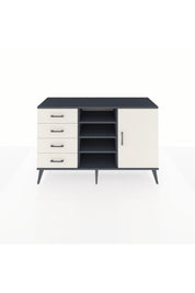 Kronos Konsol 4 Raflı 4 Çekmeceli Tek Kapaklı 132x59x83 - S606M027V13C