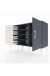 Kronos Konsol 4 Raflı 4 Çekmeceli Tek Kapaklı 132x59x83 - S606M027V16C