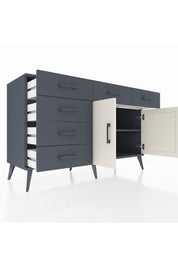 Kronos Konsol 2 Raflı 6 Çekmeceli 2 Kapaklı 132x59x83 - S606M028V14C