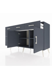 Kronos Konsol 2 Raflı 6 Çekmeceli 2 Kapaklı 132x59x83 - S606M028V17C