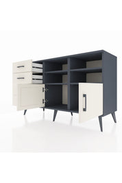 Kronos Konsol 4 Raflı 4 Çekmeceli 2 Kapaklı 132x59x83 - S606M030V13C