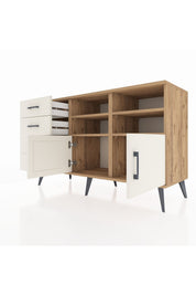 Kronos Konsol 4 Raflı 4 Çekmeceli 2 Kapaklı 132x59x83 - S606M030V22C