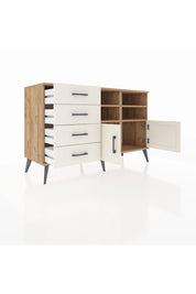 Kronos Konsol 4 Raflı 4 Çekmeceli 2 Kapaklı 132x59x83 - S606M030V22C