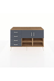 Kronos Konsol 4 Raflı 4 Çekmeceli 2 Kapaklı 132x59x83 - S606M031V26C