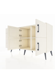 Kronos Konsol 2 Raflı 4 Çekmeceli 4 Kapaklı 132x59x83 - S606M032V04C