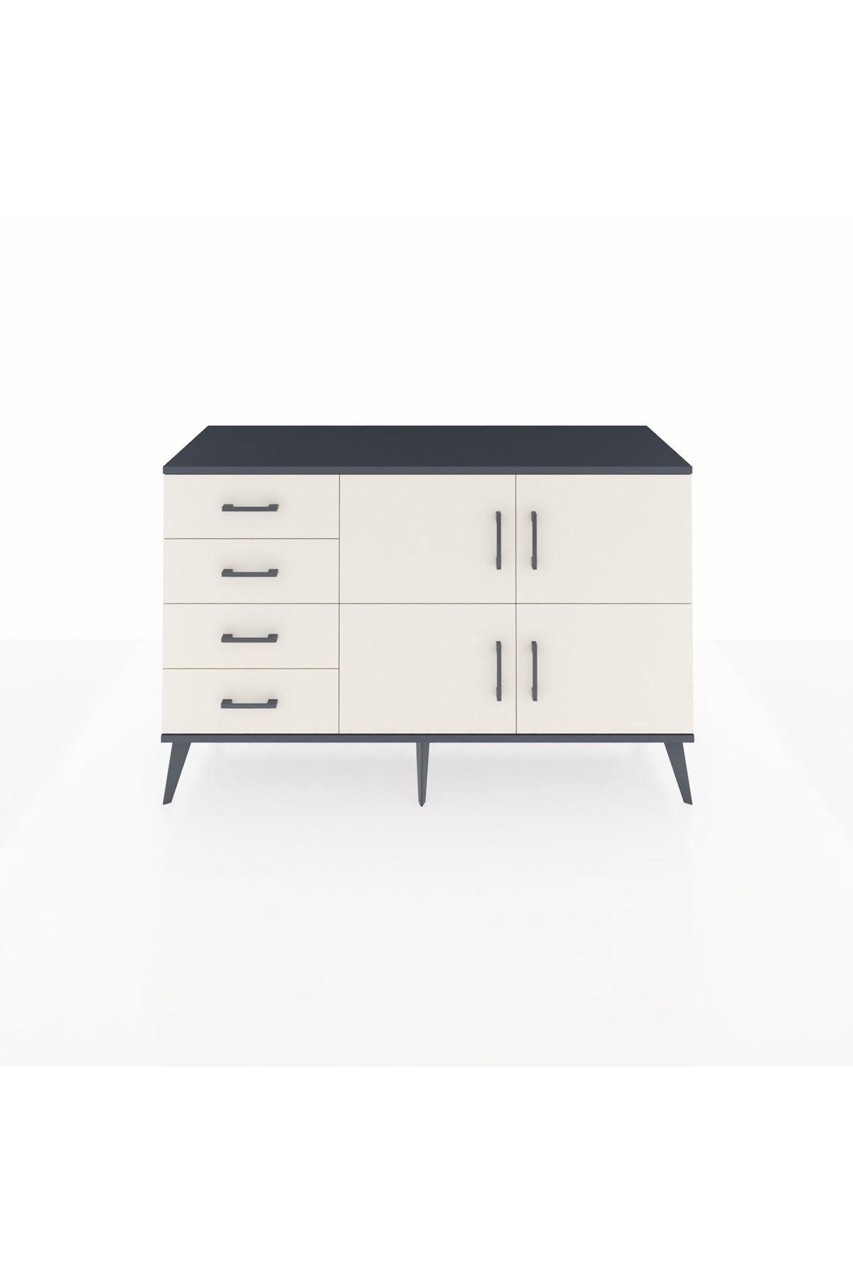 Kronos Konsol 2 Raflı 4 Çekmeceli 4 Kapaklı 132x59x83 - S606M032V13C