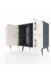 Kronos Konsol 2 Raflı 4 Çekmeceli 4 Kapaklı 132x59x83 - S606M032V13C