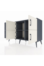 Kronos Konsol 2 Raflı 4 Çekmeceli 4 Kapaklı 132x59x83 - S606M032V14C