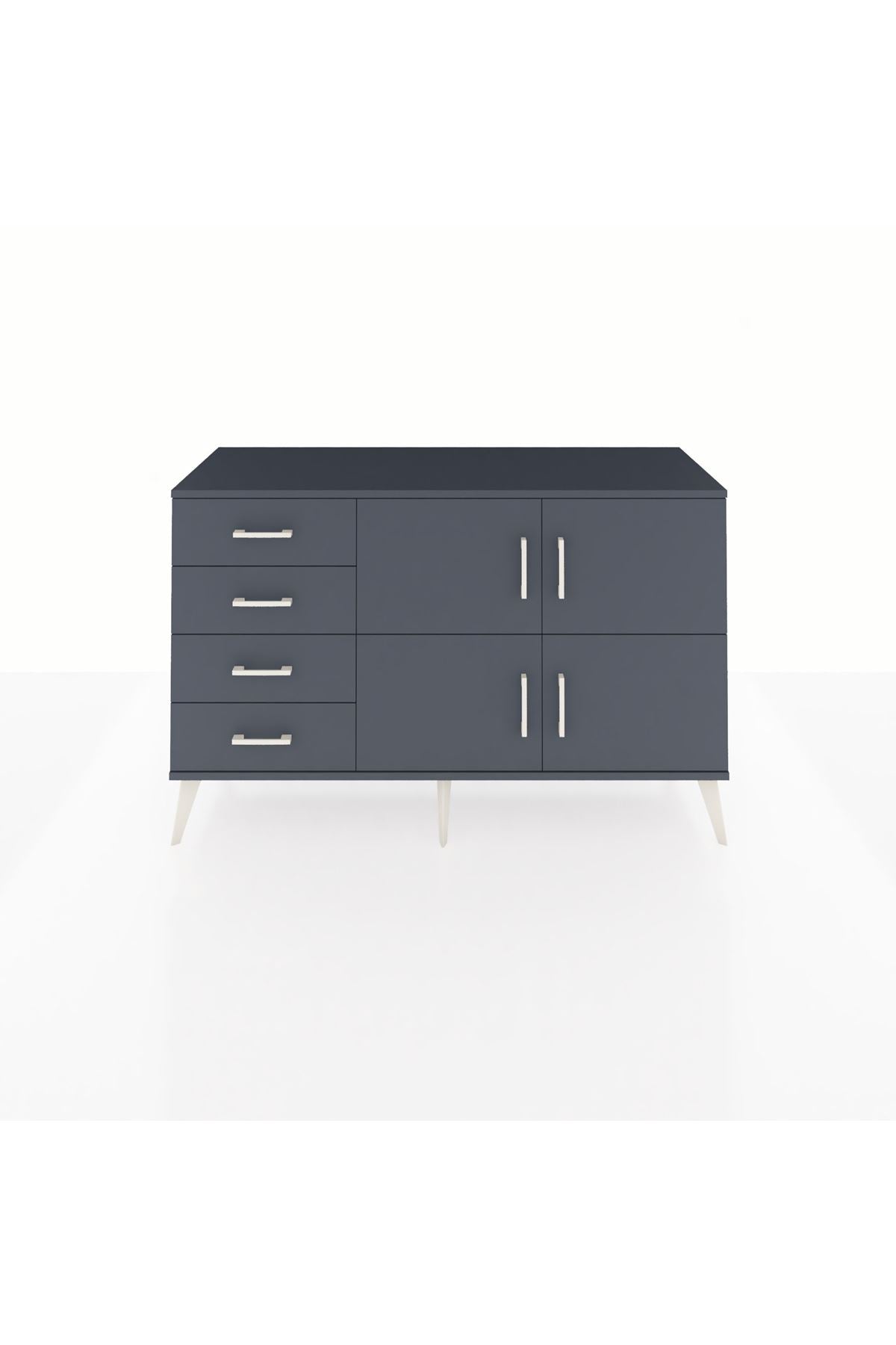 Kronos Konsol 2 Raflı 4 Çekmeceli 4 Kapaklı 132x59x83 - S606M032V17C