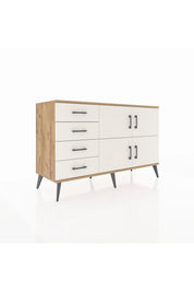 Kronos Konsol 2 Raflı 4 Çekmeceli 4 Kapaklı 132x59x83 - S606M032V22C