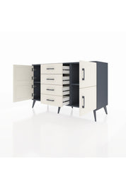 Kronos Konsol 2 Raflı 4 Çekmeceli 4 Kapaklı 132x59x83 - S606M033V13C