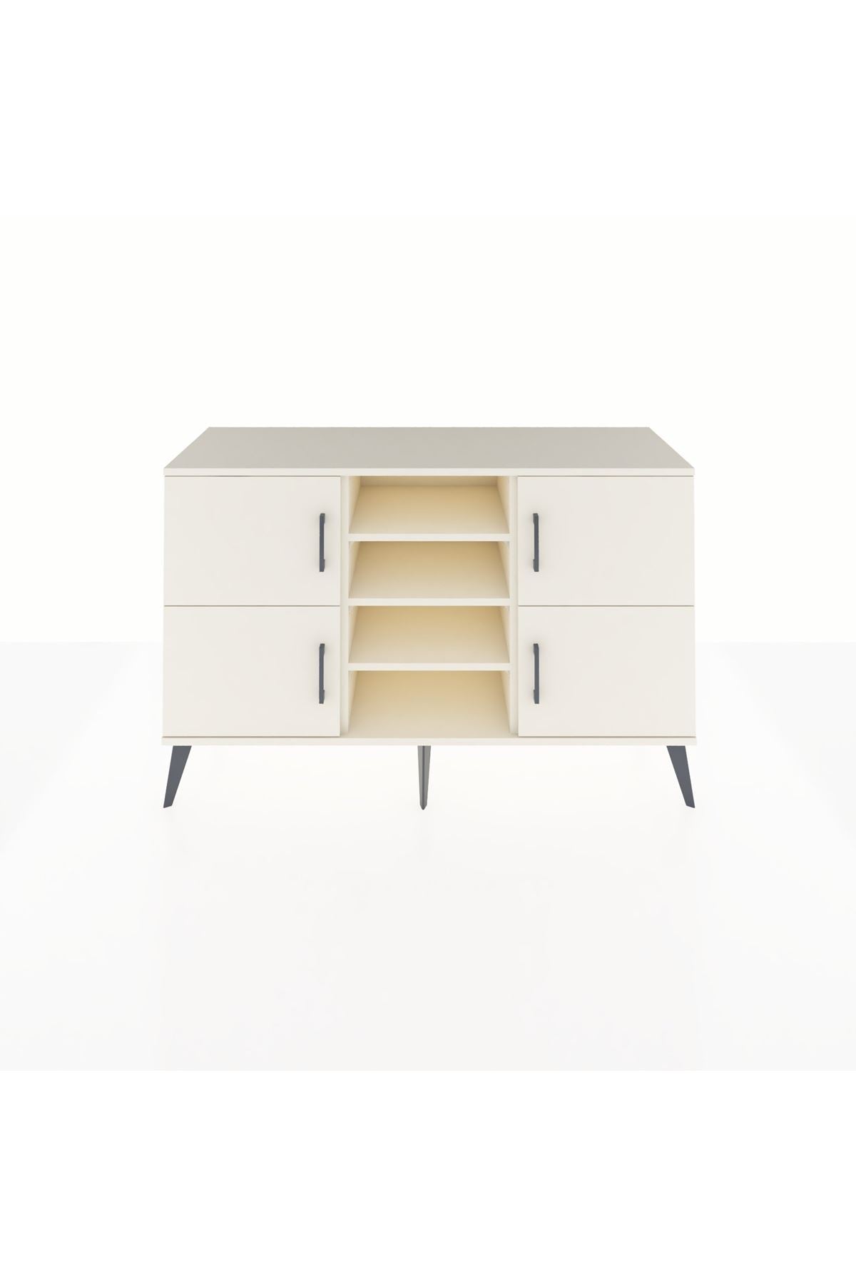 Kronos Konsol 5 Raflı 4 Kapaklı 132x59x83 - S606M034V04C