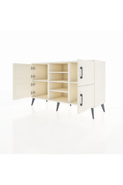 Kronos Konsol 5 Raflı 4 Kapaklı 132x59x83 - S606M034V04C