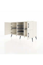 Kronos Konsol 5 Raflı 4 Kapaklı 132x59x83 - S606M034V05C