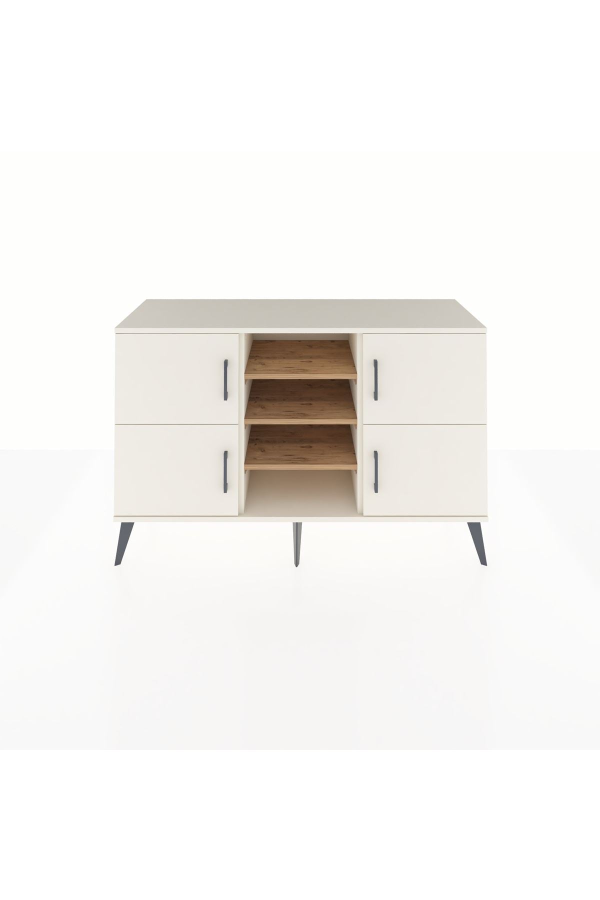 Kronos Konsol 5 Raflı 4 Kapaklı 132x59x83 - S606M034V06C