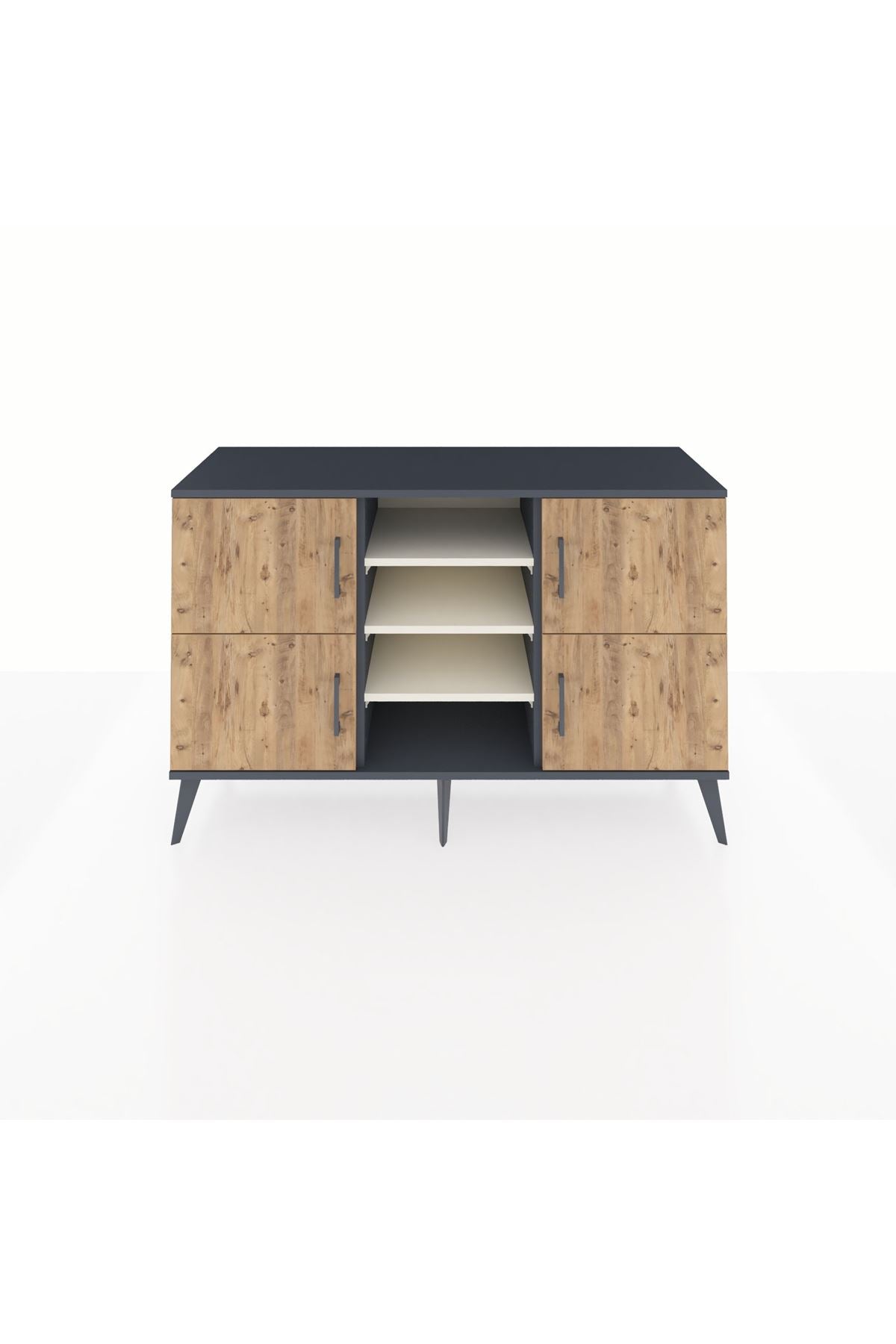 Kronos Konsol 5 Raflı 4 Kapaklı 132x59x83 - S606M034V10C