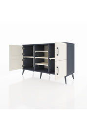 Kronos Konsol 5 Raflı 4 Kapaklı 132x59x83 - S606M034V13C