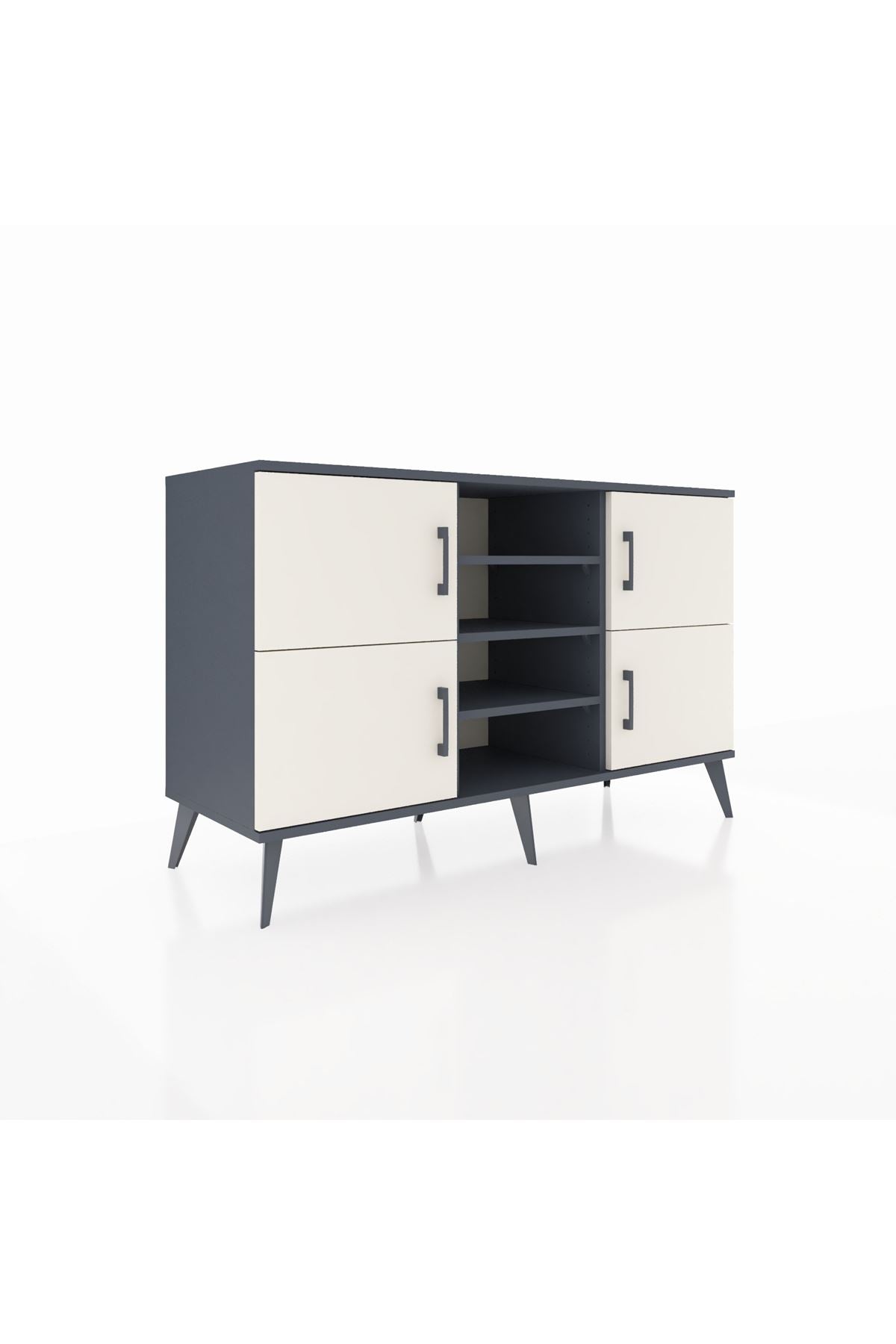Kronos Konsol 5 Raflı 4 Kapaklı 132x59x83 - S606M034V14C