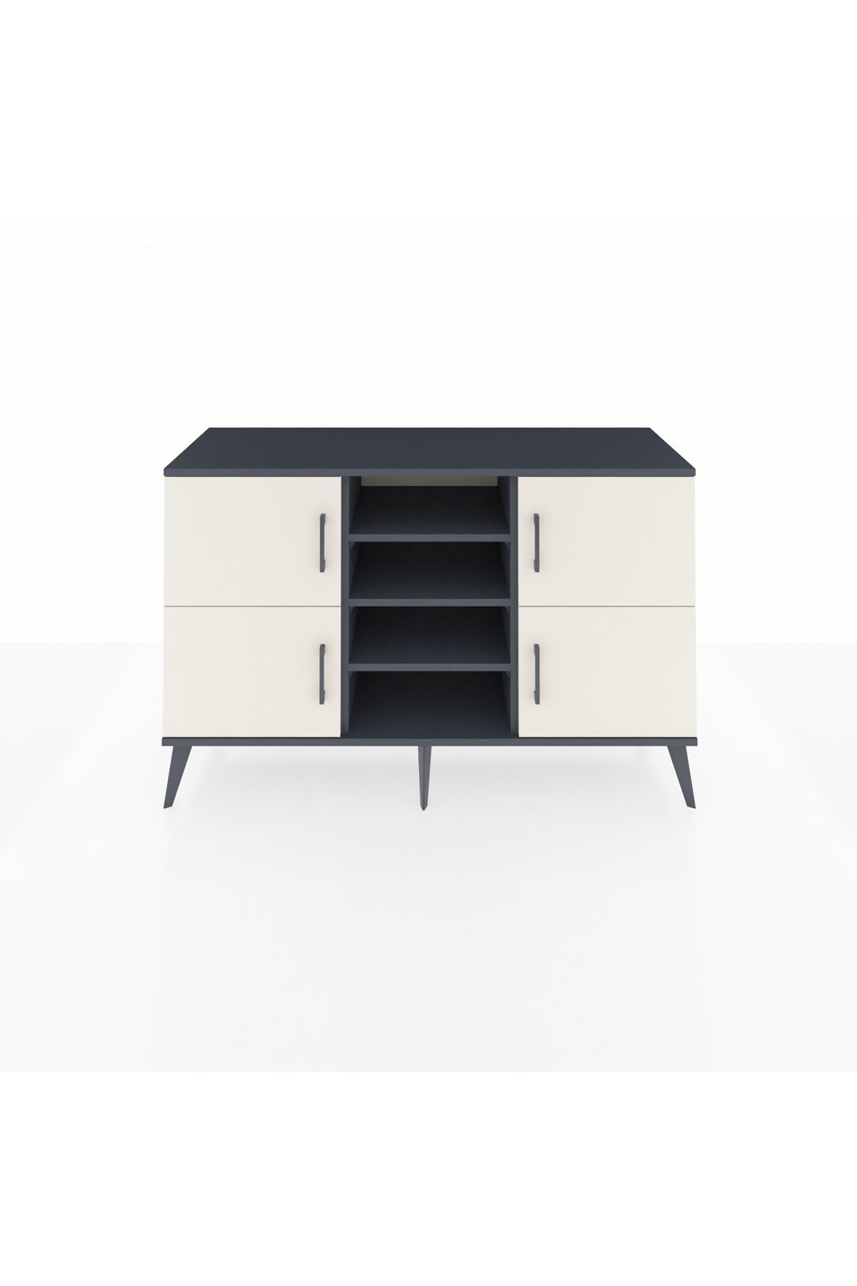 Kronos Konsol 5 Raflı 4 Kapaklı 132x59x83 - S606M034V14C