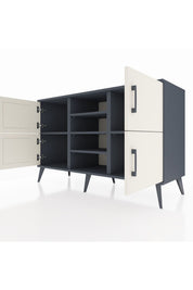 Kronos Konsol 5 Raflı 4 Kapaklı 132x59x83 - S606M034V14C