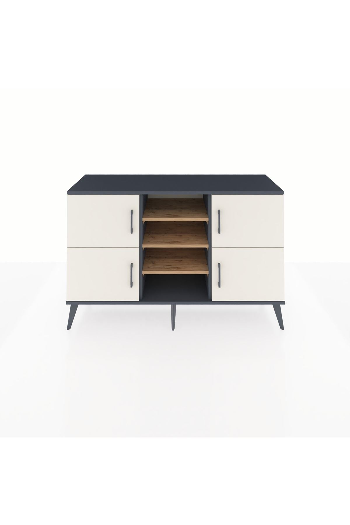 Kronos Konsol 5 Raflı 4 Kapaklı 132x59x83 - S606M034V15C