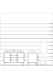 Kronos Konsol 5 Raflı 4 Kapaklı 132x59x83 - S606M034V18C