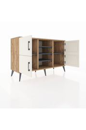 Kronos Konsol 5 Raflı 4 Kapaklı 132x59x83 - S606M034V23C