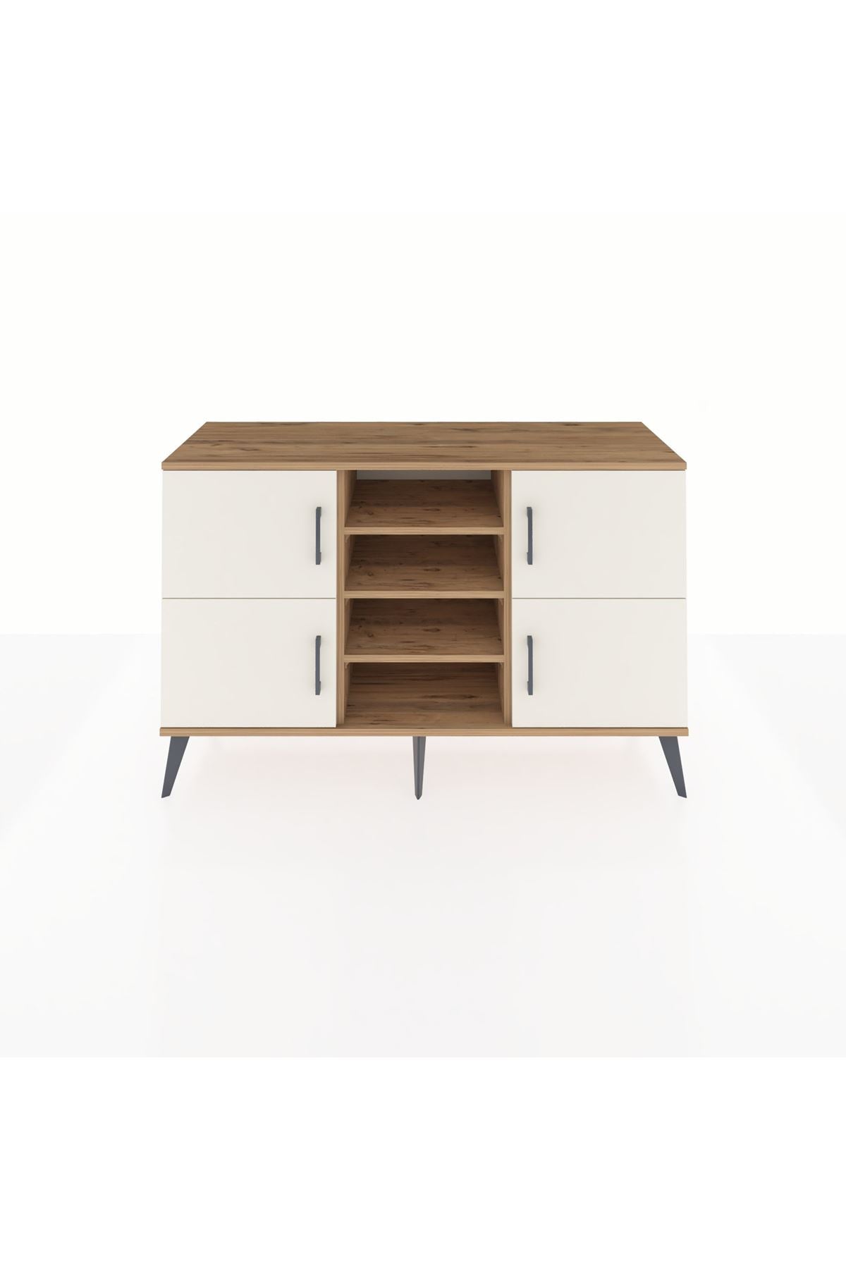 Kronos Konsol 5 Raflı 4 Kapaklı 132x59x83 - S606M034V24C