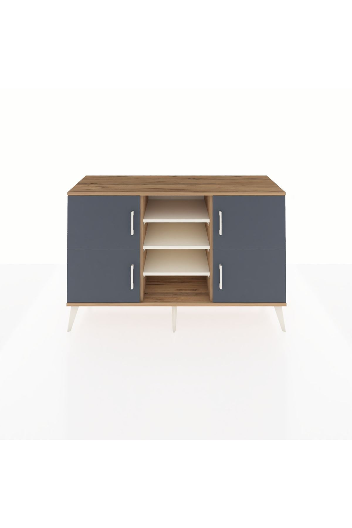 Kronos Konsol 5 Raflı 4 Kapaklı 132x59x83 - S606M034V25C