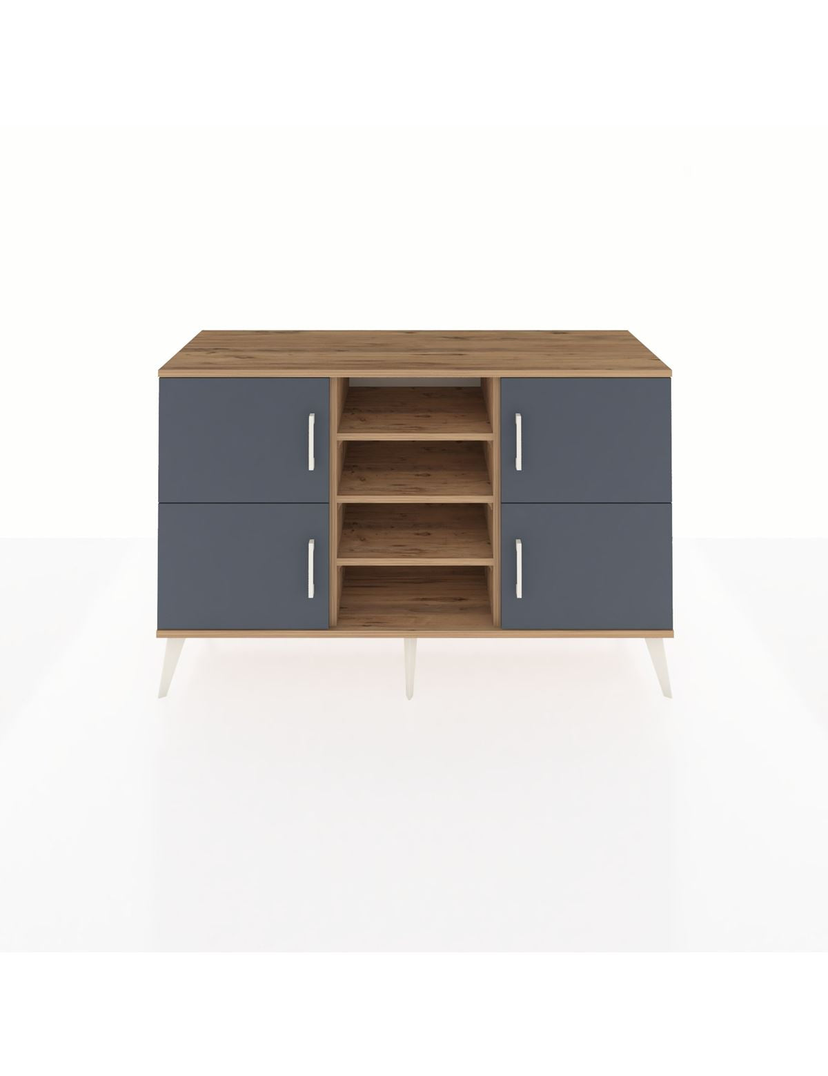 Kronos Konsol 5 Raflı 4 Kapaklı 132x59x83 - S606M034V27C