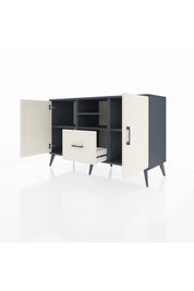 Kronos Konsol 4 Raflı Tek Çekmeceli 2 Kapaklı 132x59x83 - S606M036V13C