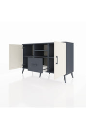 Kronos Konsol 4 Raflı Tek Çekmeceli 2 Kapaklı 132x59x83 - S606M036V14C