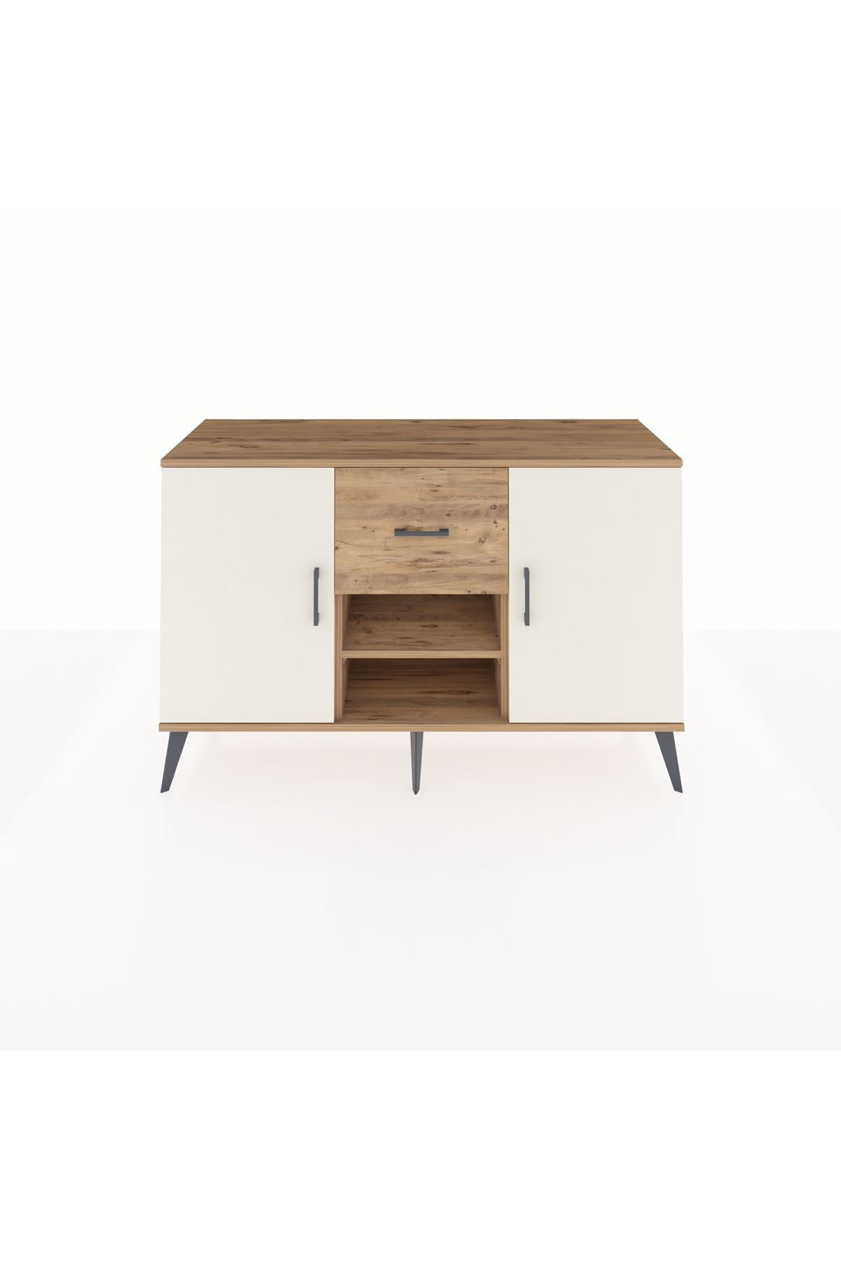 Kronos Konsol 3 Raflı Tek Çekmeceli 2 Kapaklı 132x59x83 - S606M038V24C