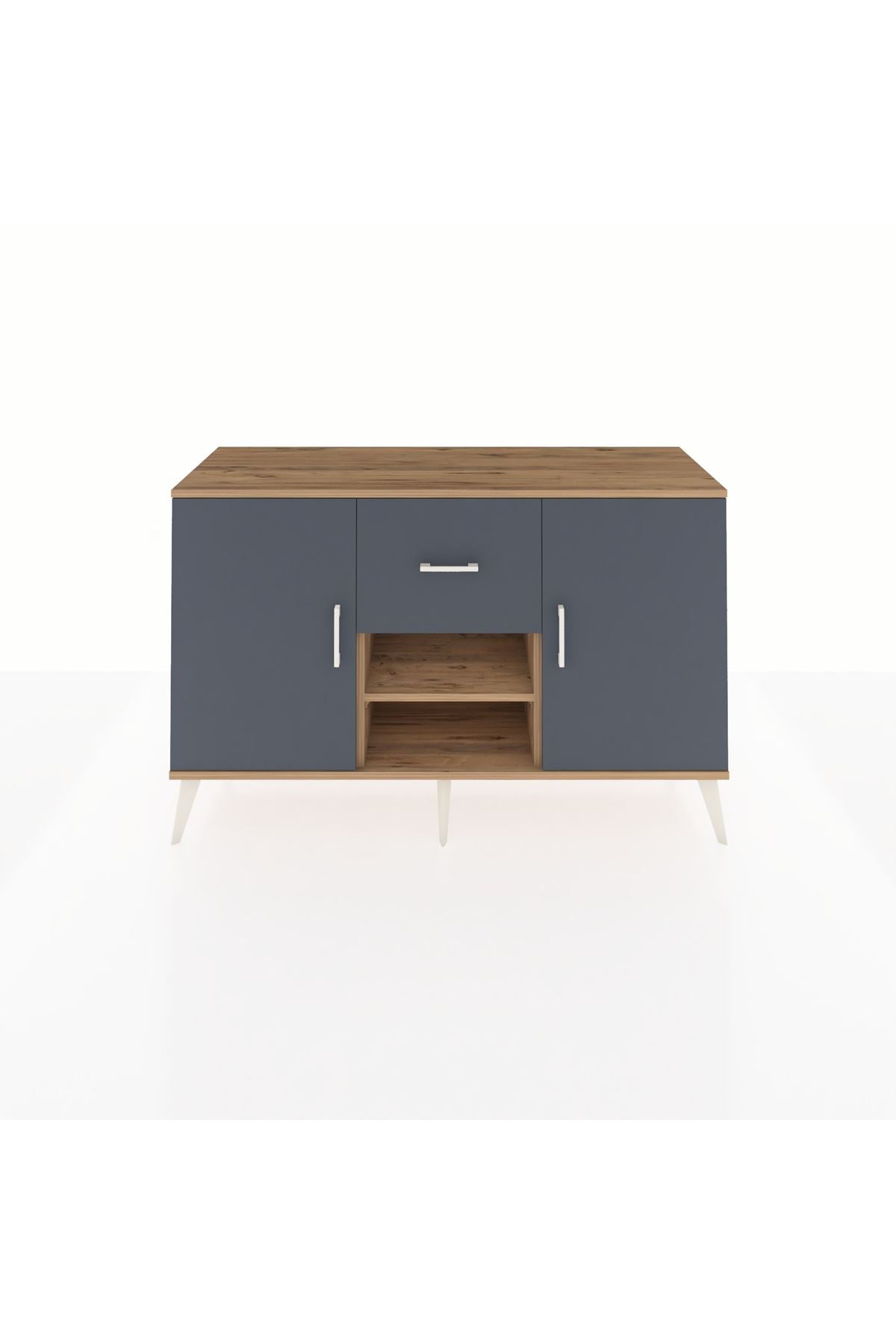 Kronos Konsol 3 Raflı Tek Çekmeceli 2 Kapaklı 132x59x83 - S606M038V26C