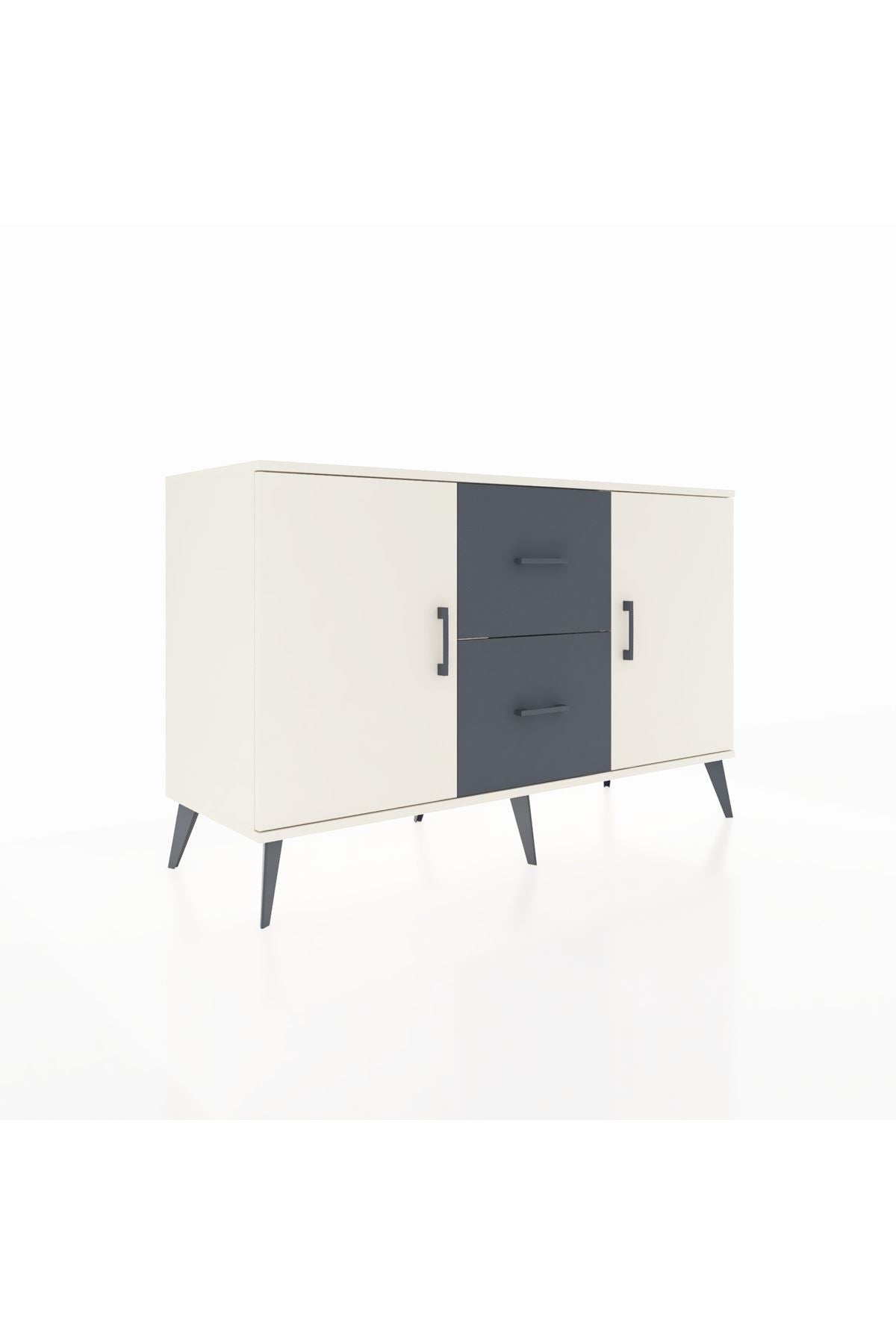 Kronos Konsol 2 Raflı 2 Çekmeceli 2 Kapaklı 132x59x83 - S606M039V05C
