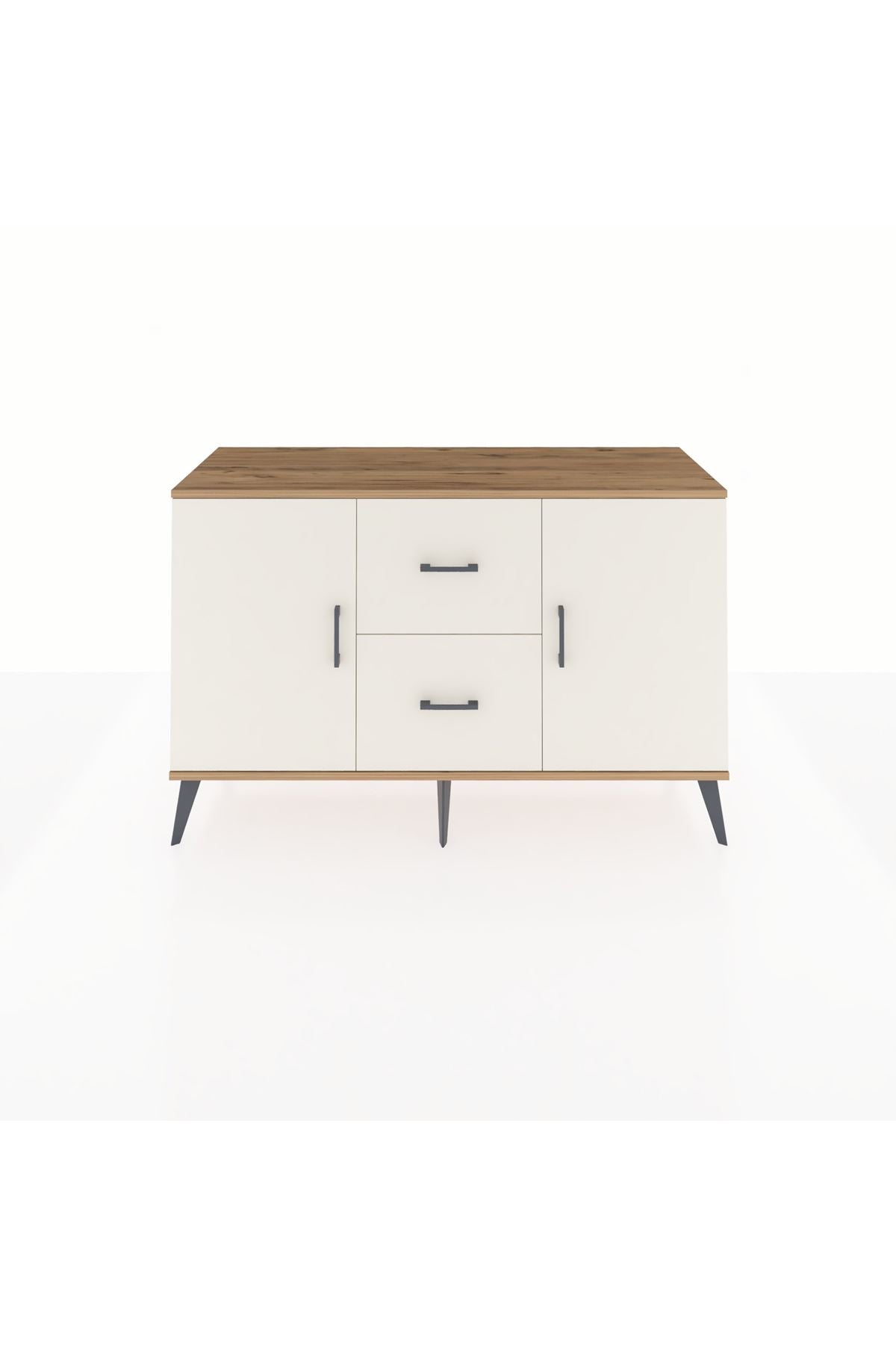 Kronos Konsol 2 Raflı 2 Çekmeceli 2 Kapaklı 132x59x83 - S606M039V22C