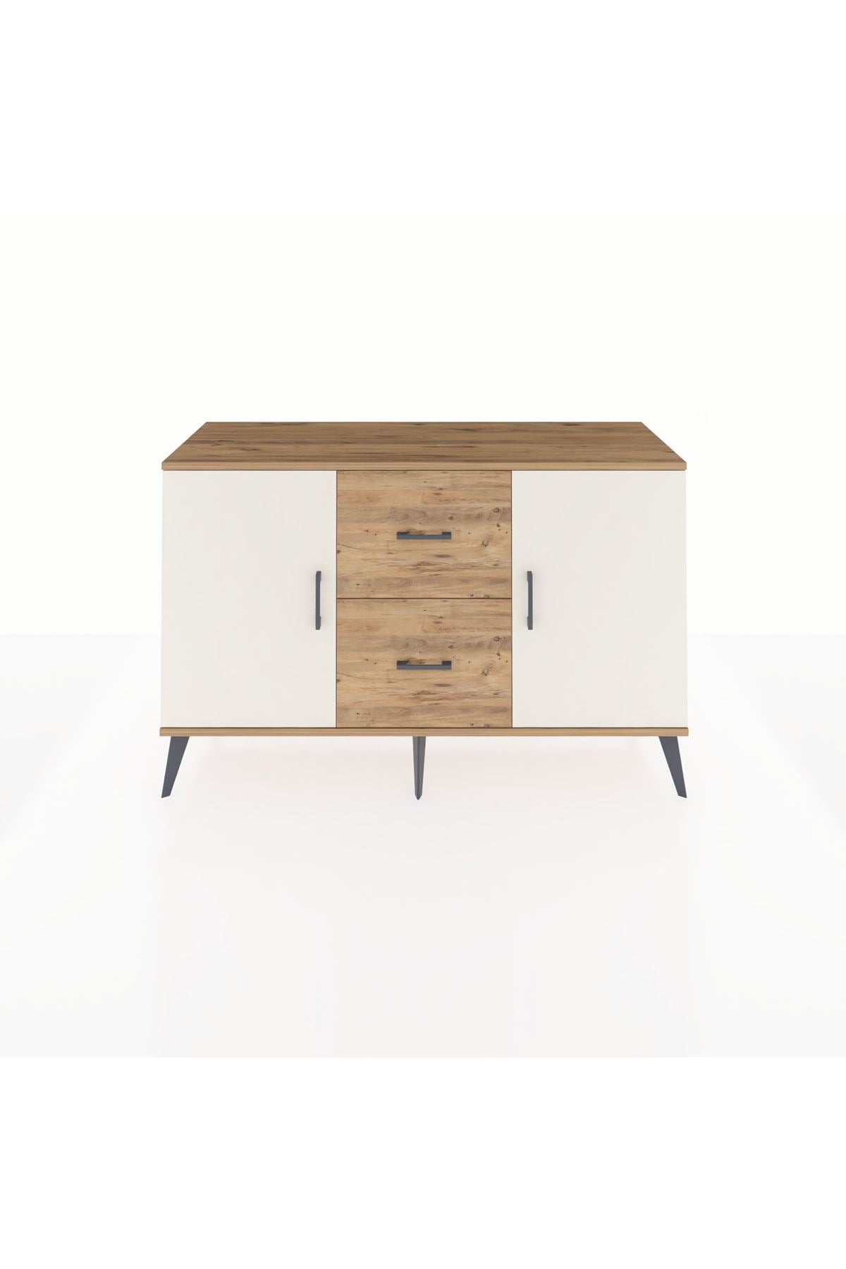 Kronos Konsol 2 Raflı 2 Çekmeceli 2 Kapaklı 132x59x83 - S606M039V24C