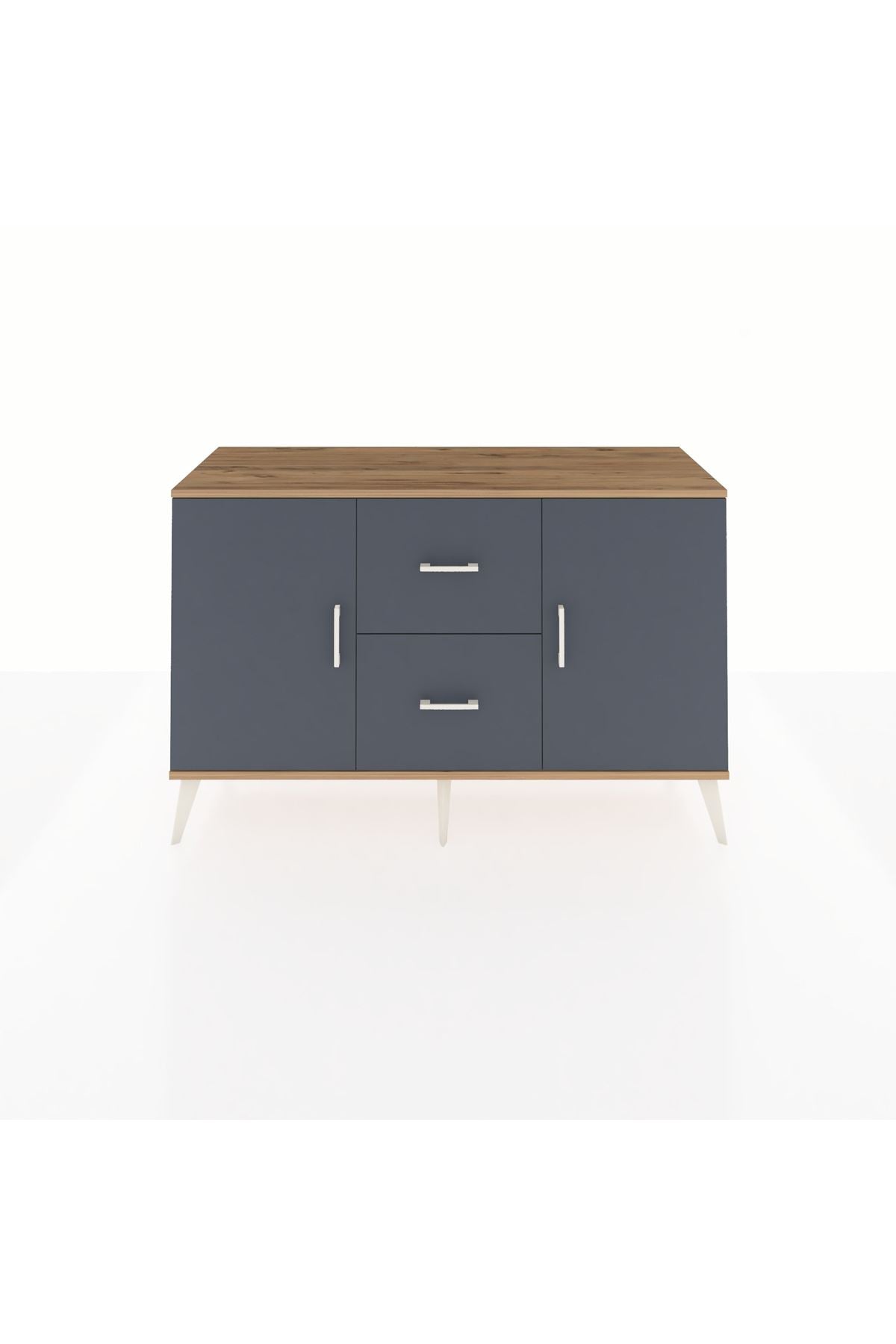 Kronos Konsol 2 Raflı 2 Çekmeceli 2 Kapaklı 132x59x83 - S606M039V26C