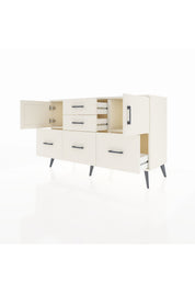 Kronos Konsol 2 Raflı 5 Çekmeceli 2 Kapaklı 132x59x83 - S606M042V04C