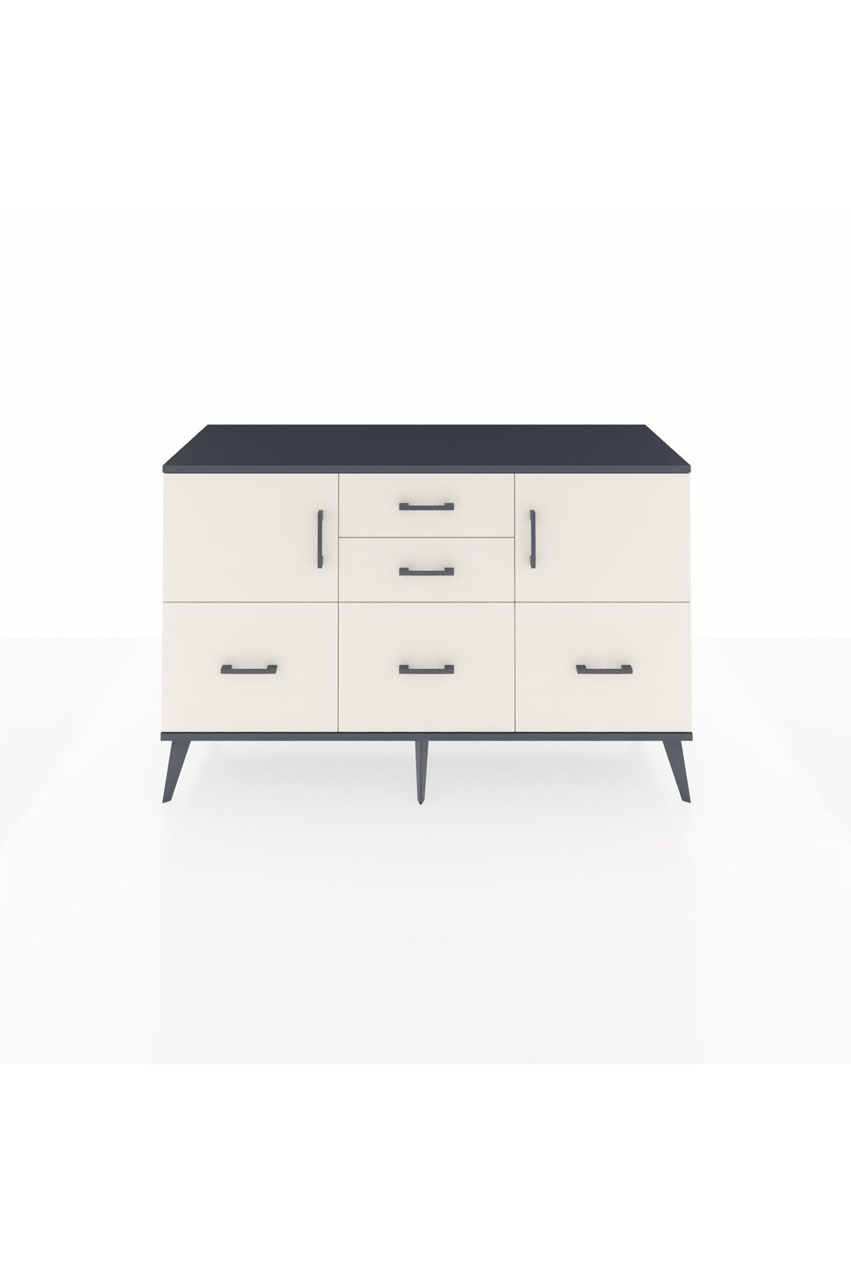 Kronos Konsol 2 Raflı 5 Çekmeceli 2 Kapaklı 132x59x83 - S606M042V13C