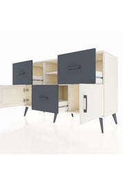 Kronos Konsol 2 Raflı 3 Çekmeceli 2 Kapaklı 132x59x83 - S606M043V05C