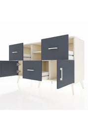 Kronos Konsol 2 Raflı 3 Çekmeceli 2 Kapaklı 132x59x83 - S606M043V08C