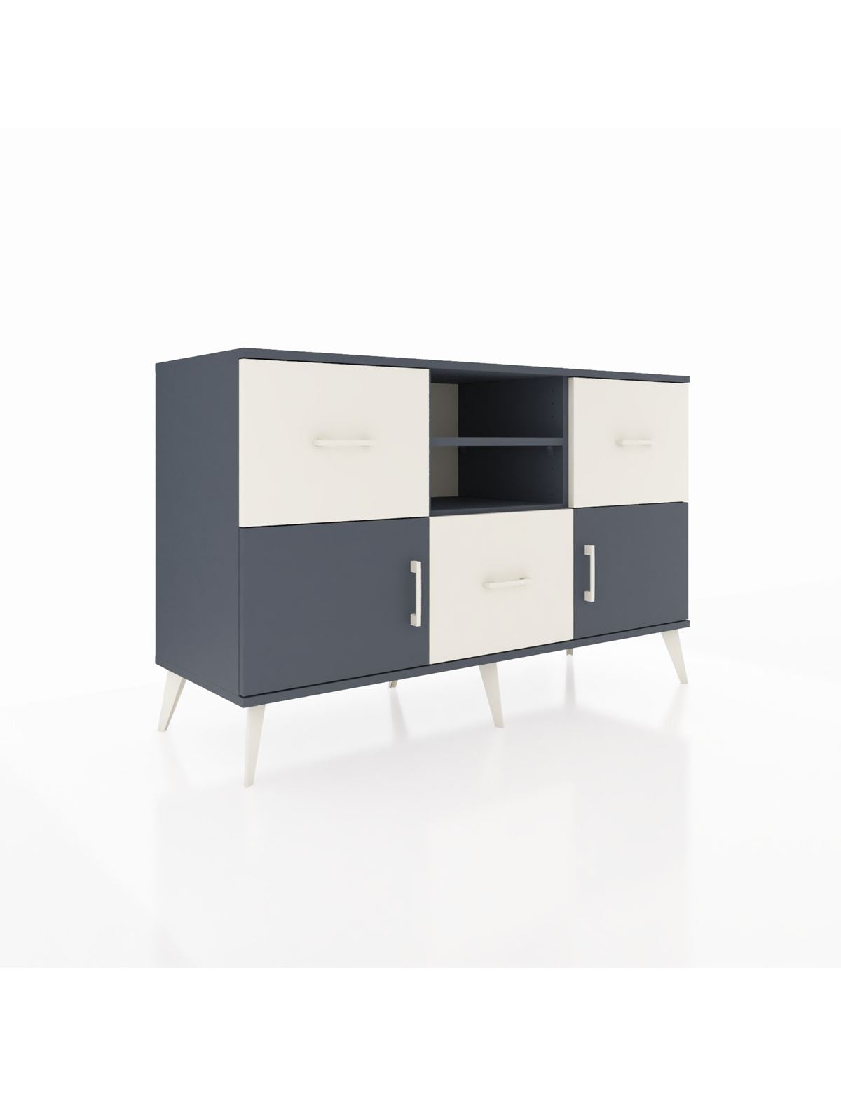 Kronos Konsol 2 Raflı 3 Çekmeceli 2 Kapaklı 132x59x83 - S606M043V16C