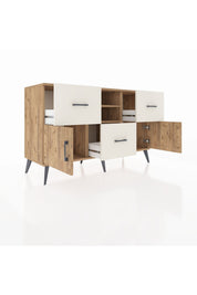 Kronos Konsol 2 Raflı 3 Çekmeceli 2 Kapaklı 132x59x83 - S606M043V19C