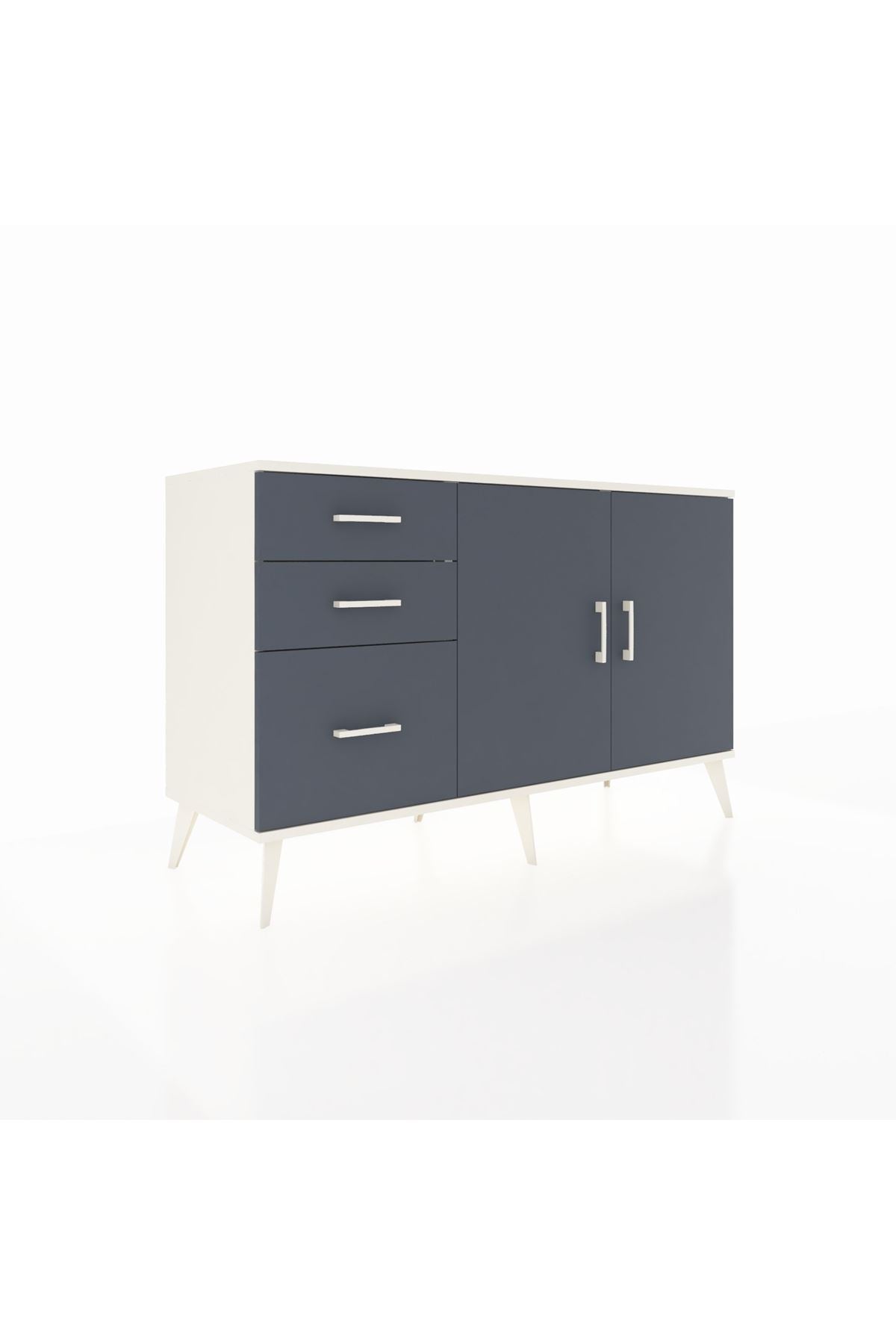 Kronos Konsol 2 Raflı 3 Çekmeceli 2 Kapaklı 132x59x83 - S606M044V08C
