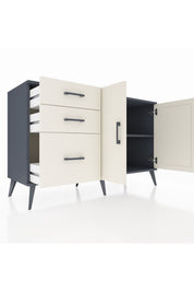 Kronos Konsol 2 Raflı 3 Çekmeceli 2 Kapaklı 132x59x83 - S606M044V13C